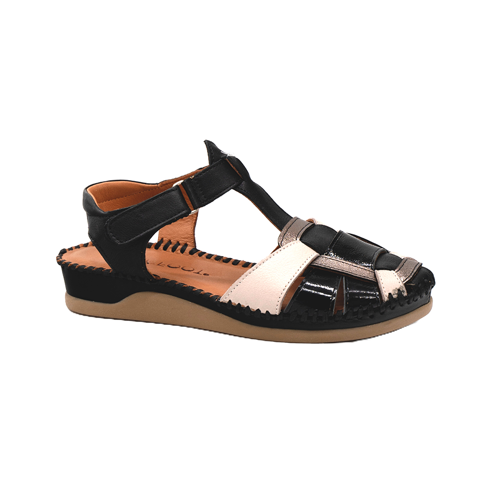 https://www.flyfoot.co.il/products/920097KBL.jpg סנדל סגור שילוב צבעים