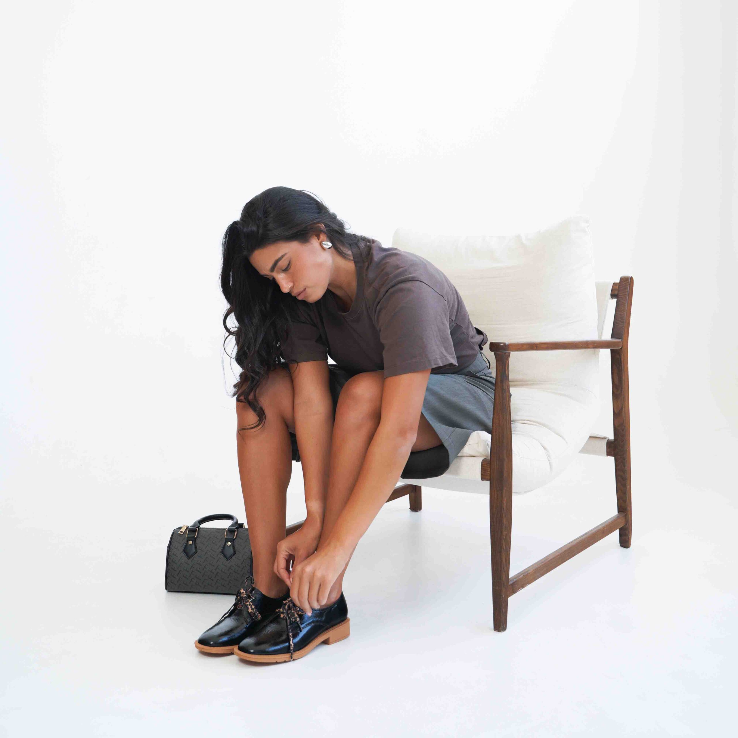 נעל שרוך סוליה צבעונית