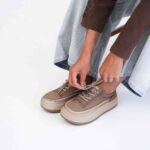 נעלי שרוך סוליה מוגבהת