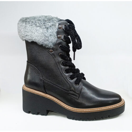 נעל גבוהה עם שרוך ופרווה