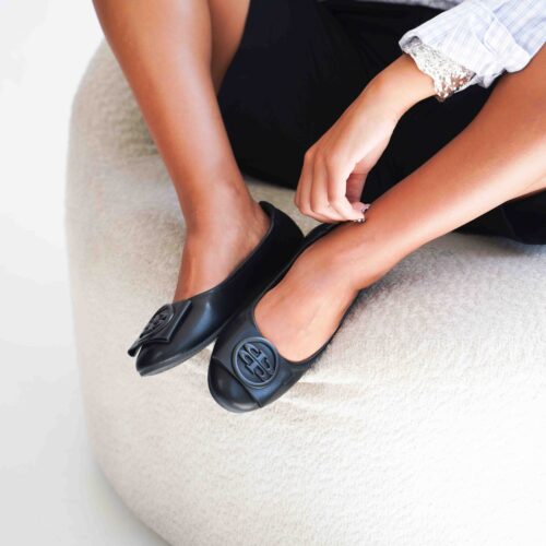 בלרינה שטוחה אבזם גדול