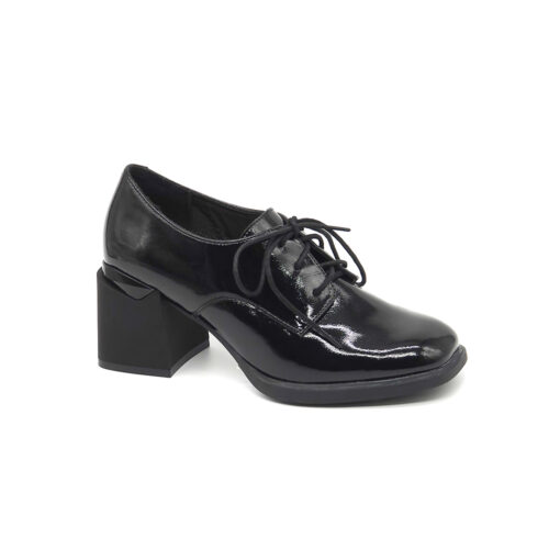 נעלי שרוך עקב מרובע