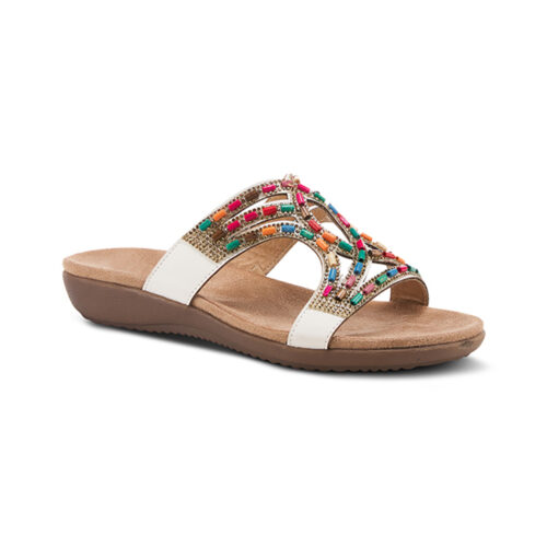 כפכף שטוח אבנים שחור