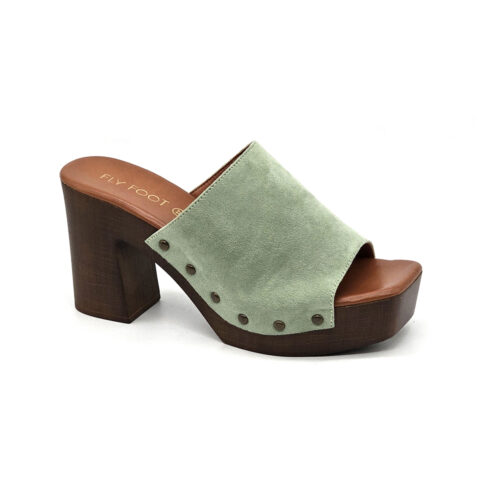 כפכף פלטפורמה דמויי עץ עק