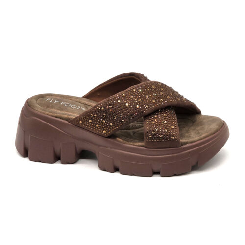 כפכף מוצלב אבנים סוליית ט