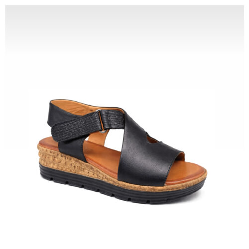 סנדל סגירת וולקרו רצועות עור