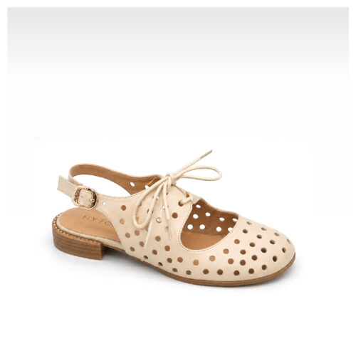 סנדל  חיתוכי לייזר עגולים עור