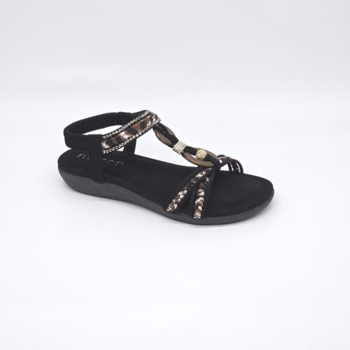 סנדל שטוח רצועות קלועות