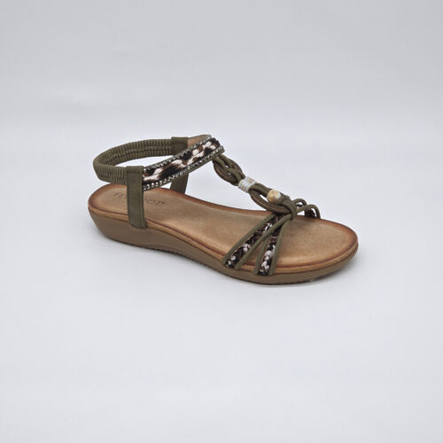 סנדל שטוח רצועות קלועות