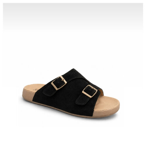 כפכף רצועה רחבה עם אבזמים