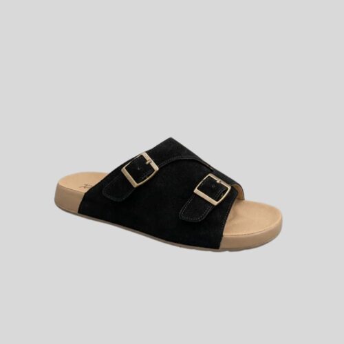 כפכף רצועה רחבה עם אבזמים