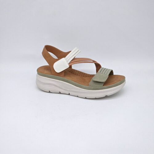 סנדל צבעוני סוליה מוגבהת